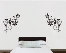 Coupled Floral Vines Vinyl Decals Modern Wall Art